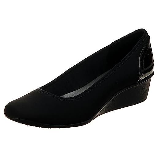 Anne Klein décolleté da donna in tessuto wisher, marina militare, 36 eu