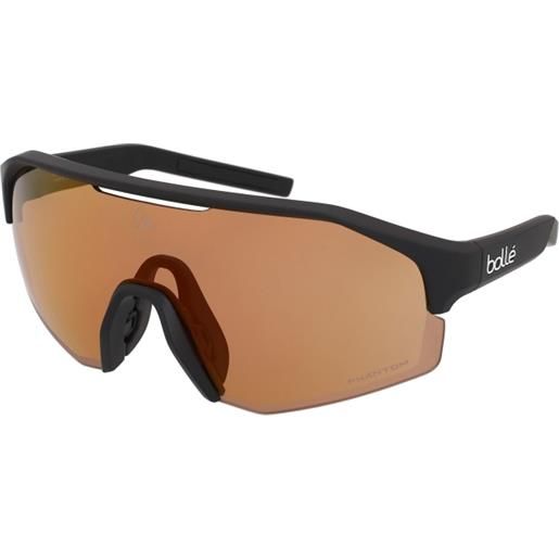 Bollé lightshifter bs020009 | occhiali da sole sportivi | unisex | plastica | mascherina | nero | adrialenti