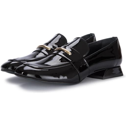 POESIE VENEZIANE | scarpe basse punta squadrata nero