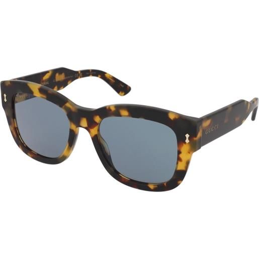 Gucci gg1110s 003 | occhiali da sole graduati o non graduati | prova online | plastica | quadrati | havana, giallo | adrialenti