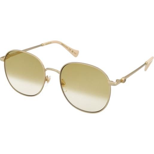 Gucci gg1142s 003 | occhiali da sole graduati o non graduati | prova online | metallo | tondi | oro | adrialenti
