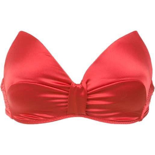 Amir Slama strapless cropped top - rosso