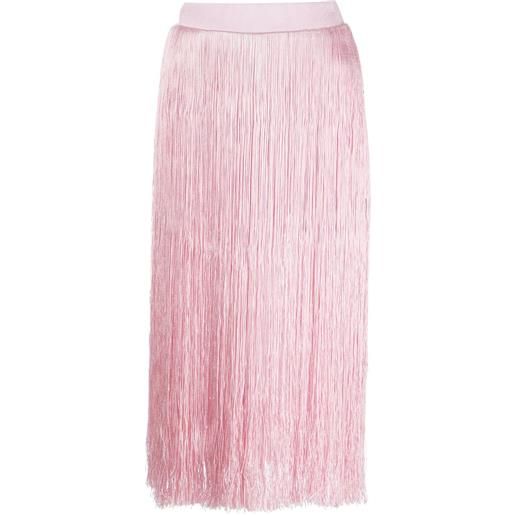 Cynthia Rowley shorts con frange - rosa