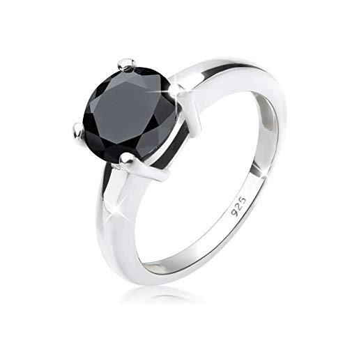 Elli anello solitario donna argento - 06400589_58