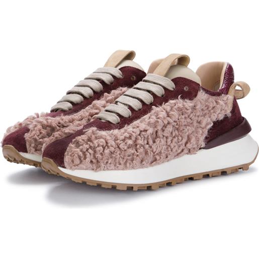 JUICE | sneakers simil lana rosa