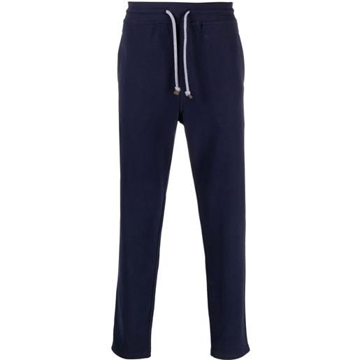 Brunello Cucinelli pantaloni sportivi con coulisse - blu