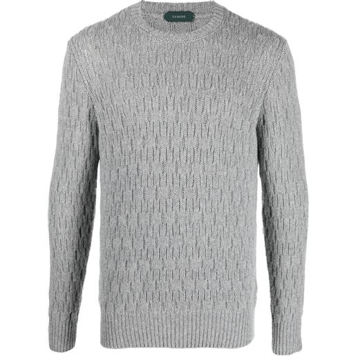 Zanone maglione girocollo - grigio