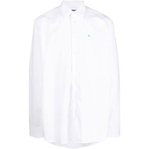Raf Simons camicia con ricamo - bianco