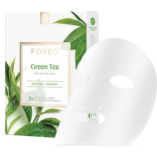 FOREO farm to face sheet mask - green tea ×3