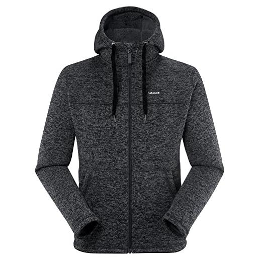 Lafuma cali hoodie, giacche di pile da escursionismo uomo, anthracite grey, xl