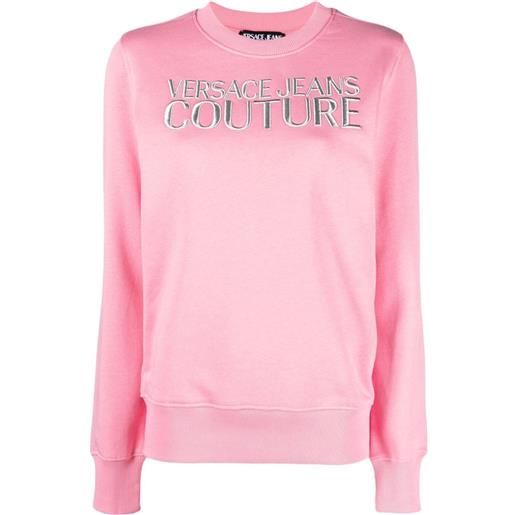 Versace Jeans Couture felpa con stampa - rosa