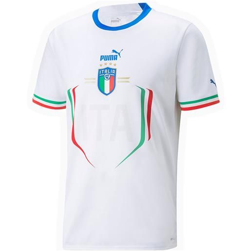 Puma italy 22/23 short sleeve t-shirt away bianco s