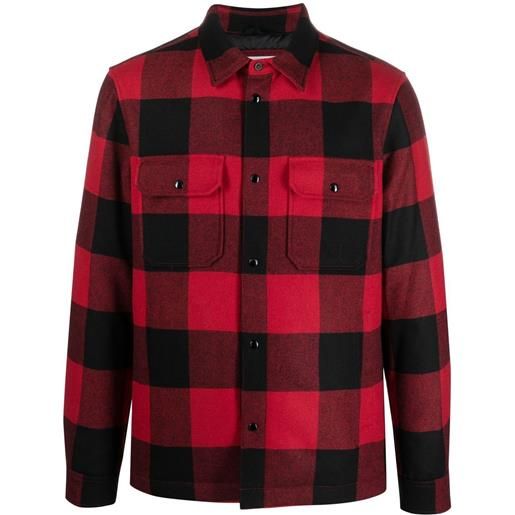 Woolrich giacca-camicia a quadri - rosso