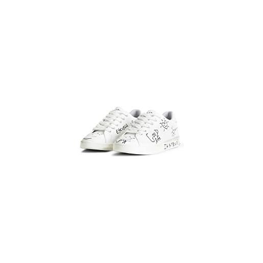 Desigual shoes_cosmic_alexis 1000 white, scarpe da ginnastica donna, bianco, 40 eu