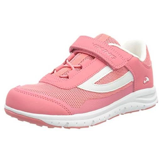 Viking knapper low, scarpe da passeggio unisex - bambini e ragazzi, rosa pink, 30 eu