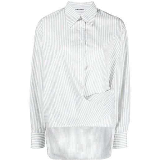 Low Classic camicia a righe - bianco