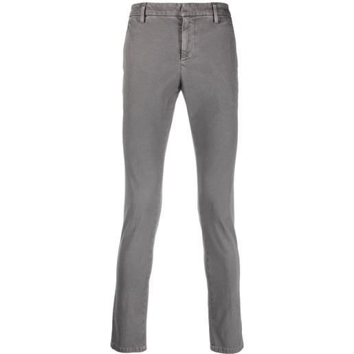 DONDUP pantaloni skinny con effetto slavato - grigio
