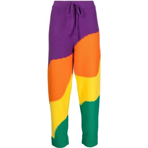 Mira Mikati pantaloni a righe wavey - multicolore
