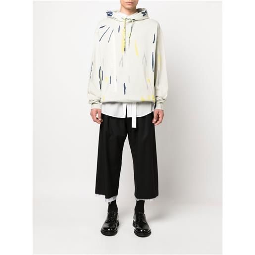 Feng Chen Wang felpa con fantasia tie dye - toni neutri