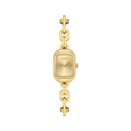 Boss orologio analogico al quarzo da donna con cinturino in acciaio inossidabile dorato - 1502655