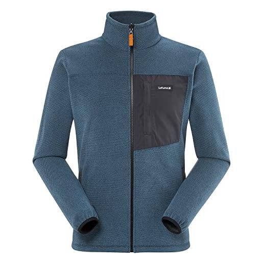 Lafuma techfleece f-zip, giacche di pile da escursionismo uomo, ink blue, xl