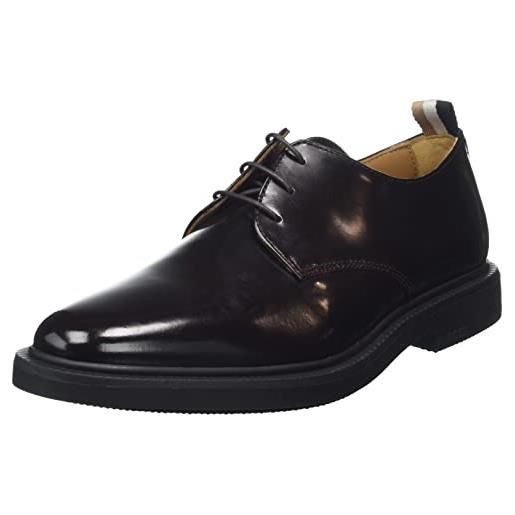 BOSS larry_derb_bu, uniform dress shoe uomo, dark red604, 39 eu