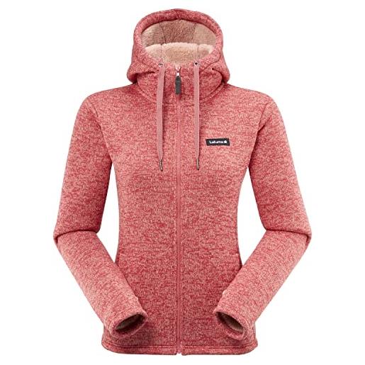 Lafuma cali hoodie w, giacche di pile da escursionismo donna, rosewood, l