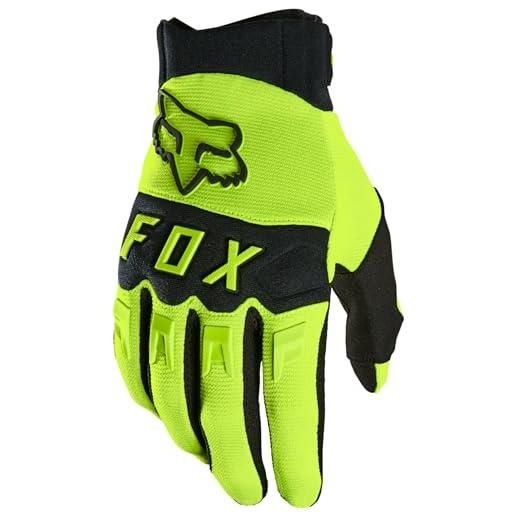 Fox Racing fox dirtpaw guanti da motocross e mtb, giallo (fluorescent yellow), s