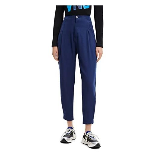 Desigual pant_solid, 5096 (blue) ink, pantaloni casual donna, l
