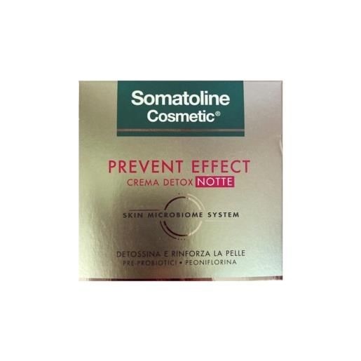Somatoline cosmetic linea prevent effect viso crema detox notte rinforzante 50ml