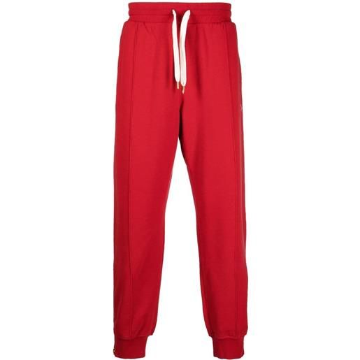 Casablanca pantaloni sportivi con applicazione - rosso