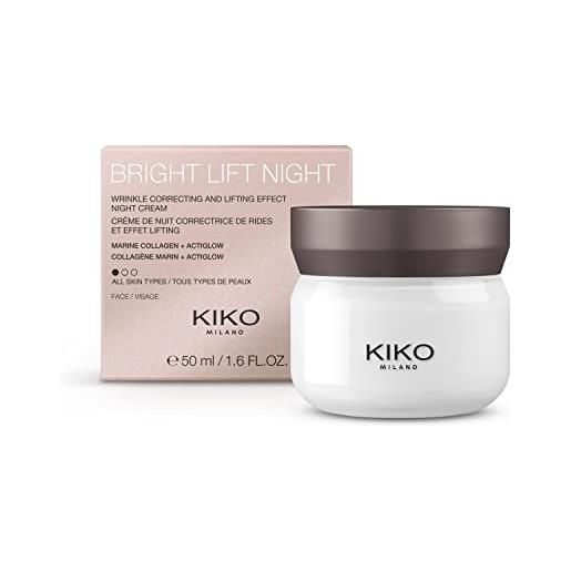 KIKO milano bright lift night | crema notte lifting rinnovatrice con collagene marino