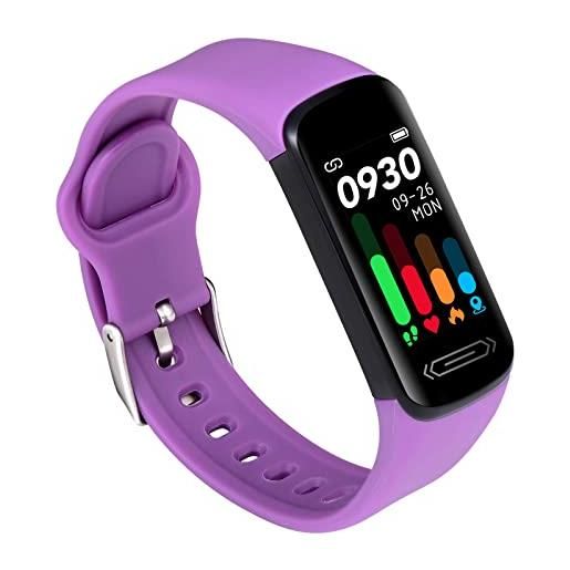 SUPBRO smartwatch donna orologio fitness, 0,96'' activity tracker con saturimetro (spo2), impermeabile ip68, sonno cardiofrequenzimetro, avviso informativo smartwatch per android ios