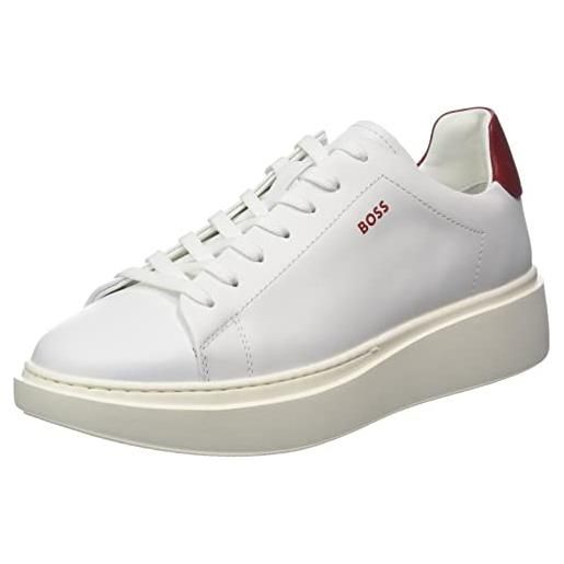 BOSS amber b sneaker-cmix, scarpe da ginnastica donna, open white121, 40 eu