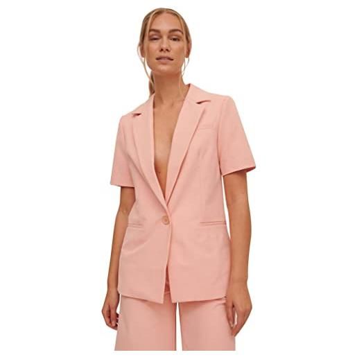 NA-KD blazer a maniche corte giacca elegante da lavoro, rosa corallo, 46 donna