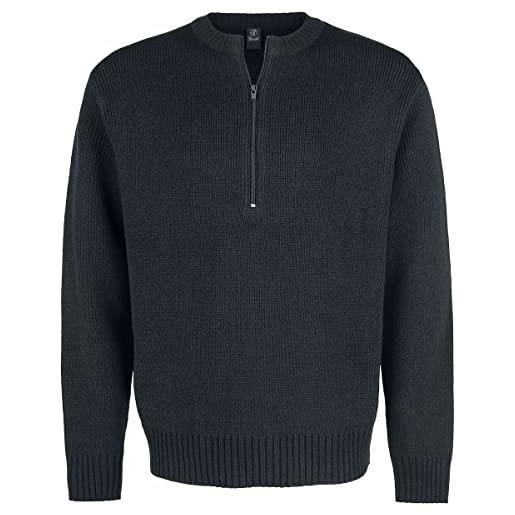 Brandit Brandit armee pullover, maglione uomo, nero (black), xl