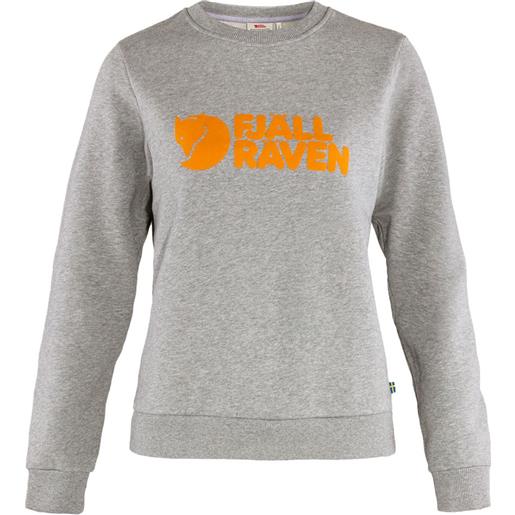 Fjällräven logo sweater grigio m donna