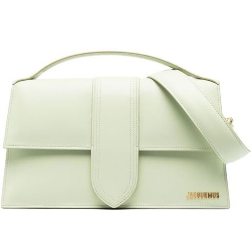 Jacquemus borsa tote le bambino in pelle - verde