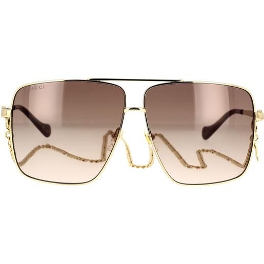 Gucci occhiali da sole Gucci con catena gg1087s 002