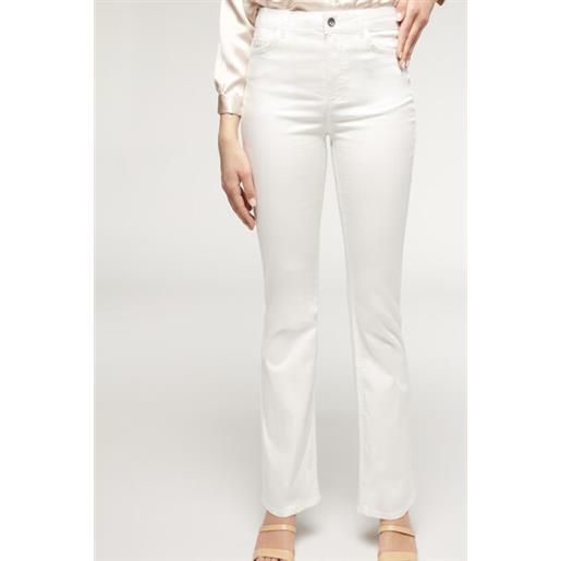 Calzedonia jeans a zampa light denim eco bianco