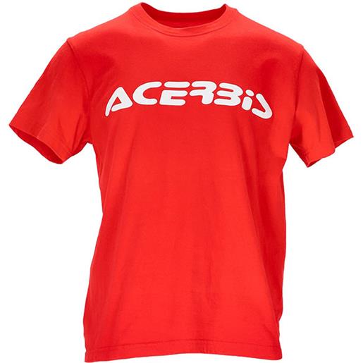 Acerbis t-logo t shirt rosso