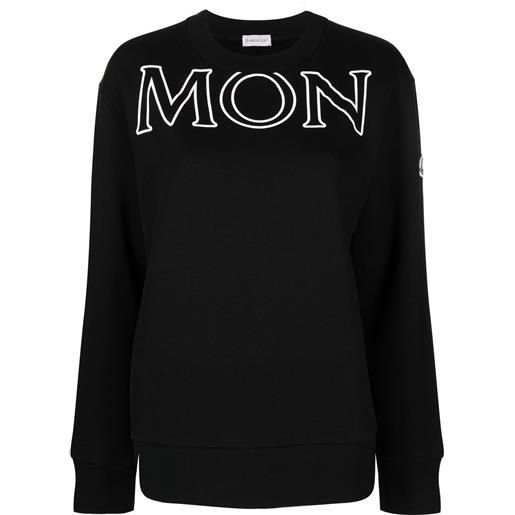 Moncler maglione con stampa - nero