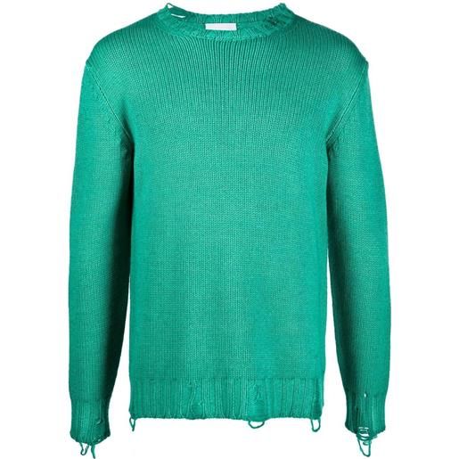 PT Torino maglione con effetto vissuto - verde