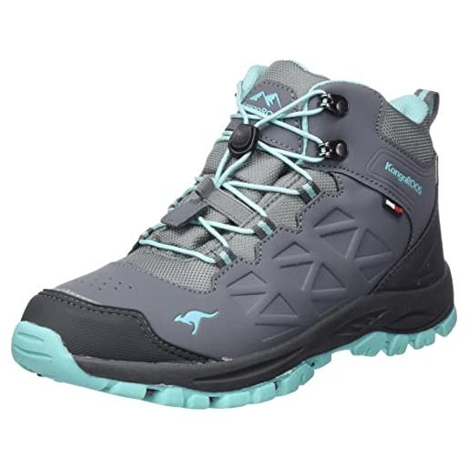 KangaROOS k-xt para mid rtx, scarpe da escursionismo unisex-adulto, steel grey ocean, 38 eu