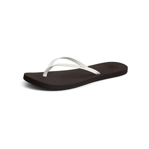 Reef bliss nights, infradito donna, brown/white, 35 eu