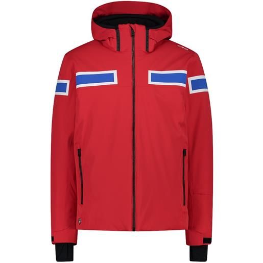 Cmp zip hood 32w0177 jacket rosso 2xl uomo