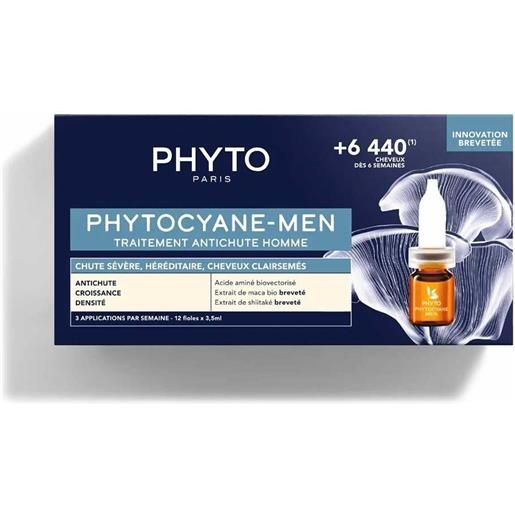 Phyto Phytocyane - trattamento anti-caduta severa uomo, 12 fiale