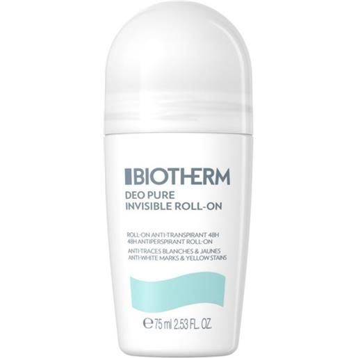 Biotherm deo pure invisible 48h roll-on 75 ml