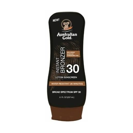 Australian gold instant bronzer lotion sunscreen spf 30 237 ml