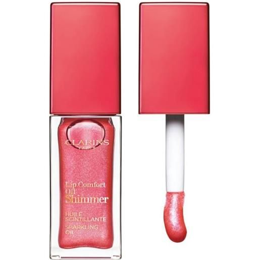 Clarins lip comfort oil shimmer 04 intense pink lady